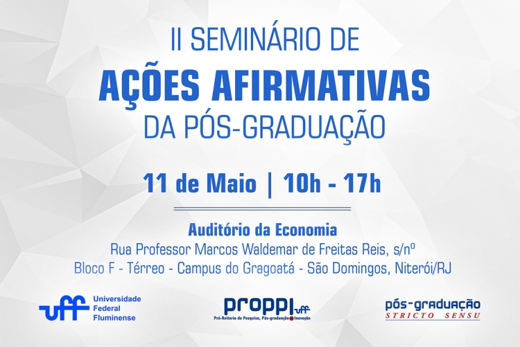 II Seminário de Ações Afirmativas da Pós-graduação
