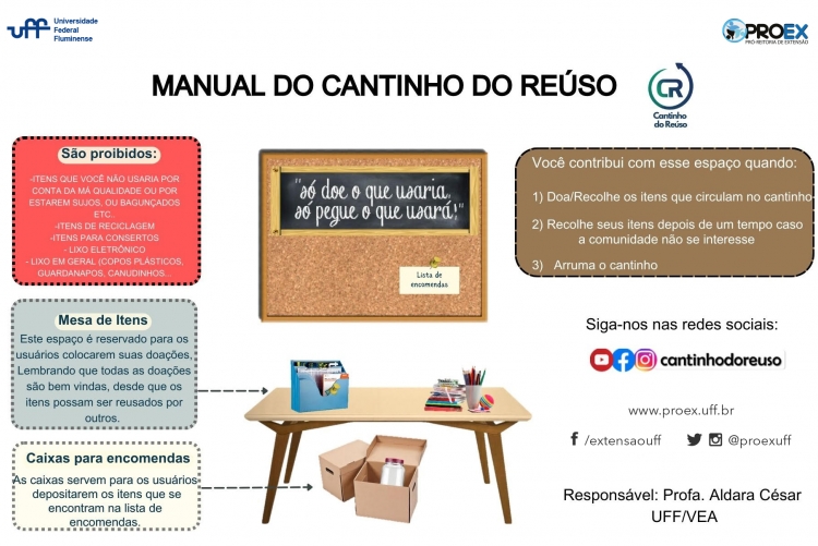 PROEX divulga Cantinho do Reúso