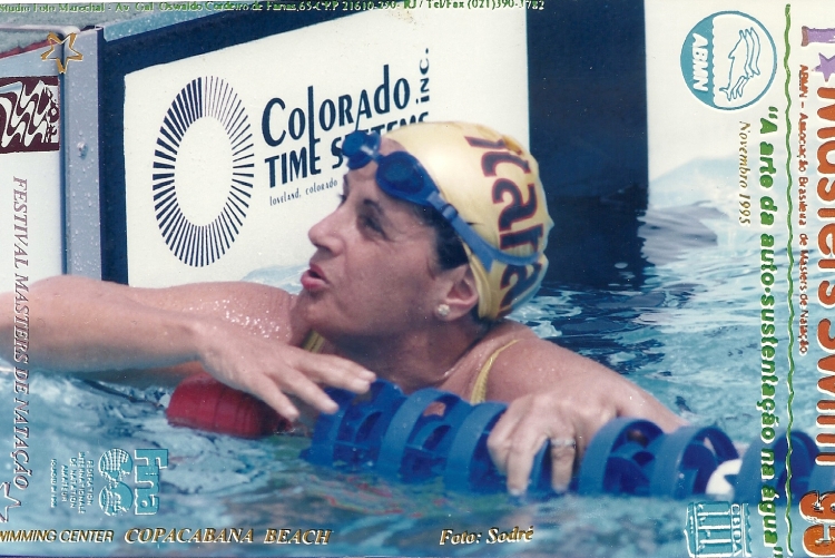 Foto tirada em 1995 em campeonato realizado no Brasil