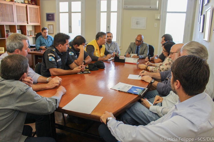 Reunião com representantes da Guarda Municipal e Polícia Militar