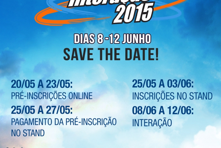 O Interação 2015 ocorre entre 8 e 12 de junho