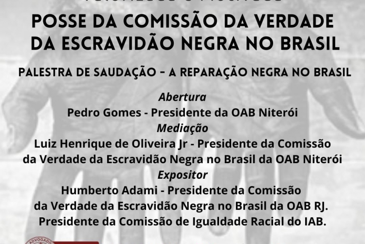 Palestra: A Reparação Negra no Brasil