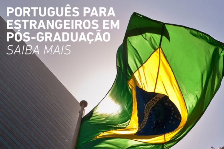 Imagem da bandeira do Brasil tremulando em mastro com texto 