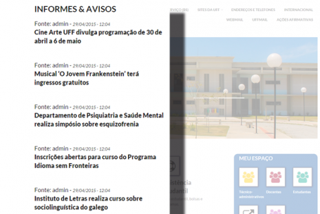 Informativos enviados diretamente pelos setores