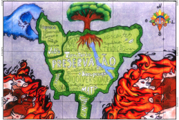 Mapa artístico desenvolvido pela equipe do professor Juarez Torres da Escola Profissionalizante de Santo Agostinho na fase 1 da OBRAC 2023 