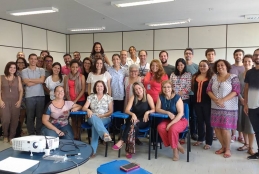 Grupo de professores em oficina realizada na UFF