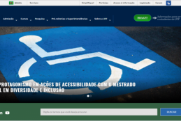 Tela do site da UFF